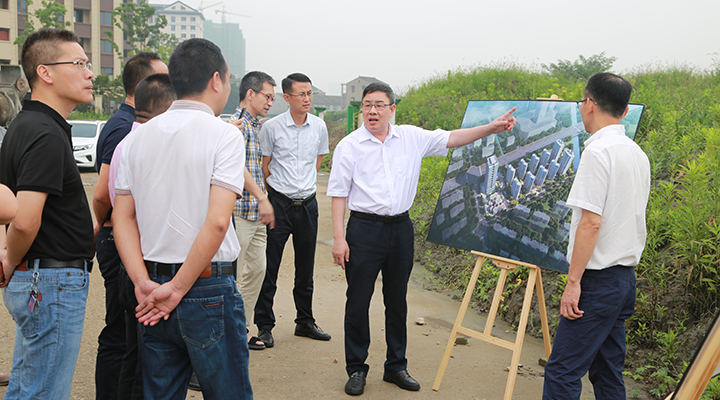 圖為椒江洪家街道中心大道高速云錦項目現場.jpg
